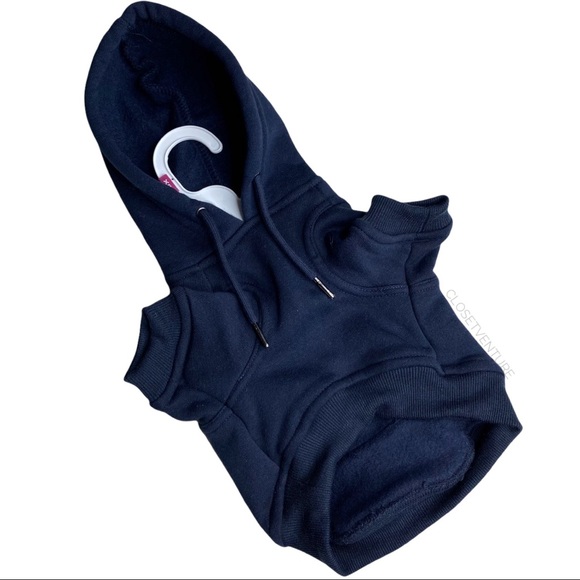 Champion Navy Fleece Lined Pet Pullover Hoodie XS - Picture 4 of 6